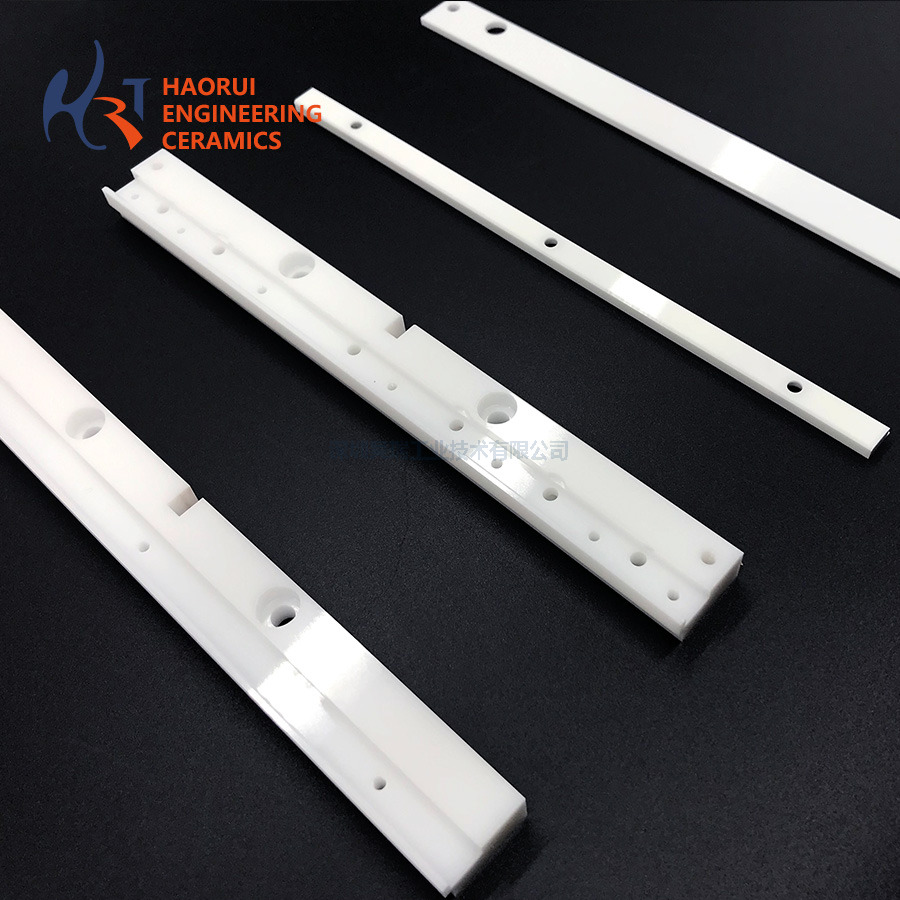 Custom Zirconia Ceramic Strip Parts | Slotted ZrO2 Machined Bars for Precision Fixtures