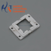 White Zirconia Ceramic Square Frame Insert | ZrO2 Notched Mounting Frame