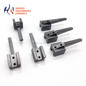 Black Zirconia Ceramic Gripper Jaw | ZrO2 Clamp Lever for Chip Testing