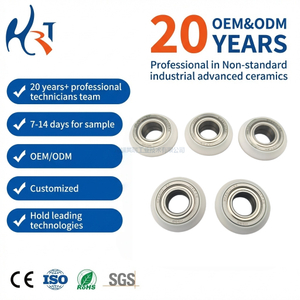 Custom CNC Machined Zirconia Ceramic Measuring Roller Assembly with Bearing