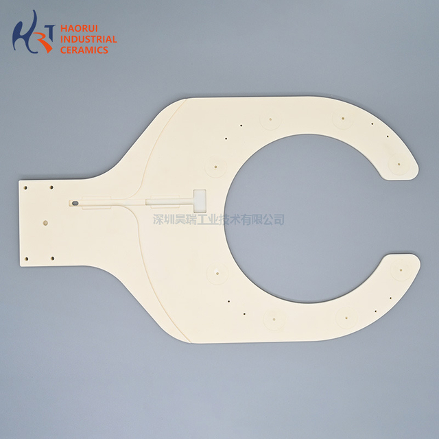Custom Alumina Ceramic Tines Fork Arm for Semiconductor Industrial Wafer Handling | High Precision Al2O3 Ceramic Components
