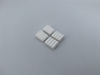 White Zirconia Ceramic Grooved Insert Blocks | ZrO2 Serrated Gripper Blocks