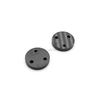 Black Zirconia Ceramic Disc | ZrO2 Rotor Plate with Grooves & Holes