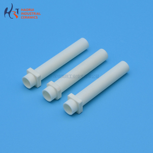 Alumina Ceramic Nozzle Insulating Sleeve | Wear & Heat Resistant Ceramic Spacer for Welding and Spray Guns
