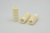 Alumina Ceramic Ribbed Insulator | Corrugated Al2O3 Insulation Sleeve for Heating Elements & Sensors