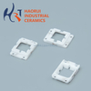 White Zirconia Ceramic Square Frame Insert | ZrO2 Notched Mounting Frame