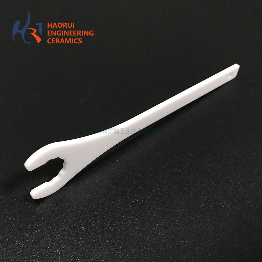 Zirconia Ceramic Hook Spanner | Non-Magnetic Insulating ZrO2 Wrench Tool