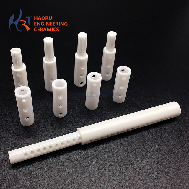  Zirconia Ceramic Valve Plunger | Custom ZrO2 Valve Core with Cross Holes for Fluid Control