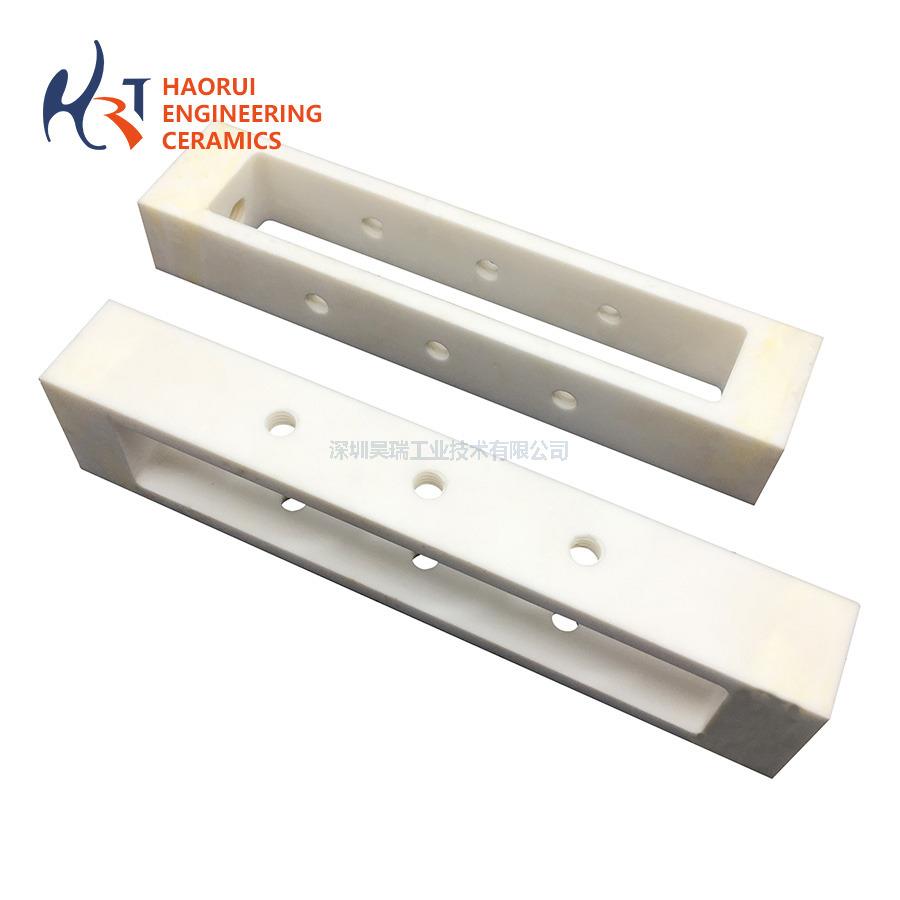 Custom High Precision Alumina Ceramic Threaded Parts CNC Machined Al2O3 Industrial Ceramic Components