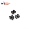 Black Zirconia Ceramic Block with Threaded Boss | ZrO2 Mounting Block